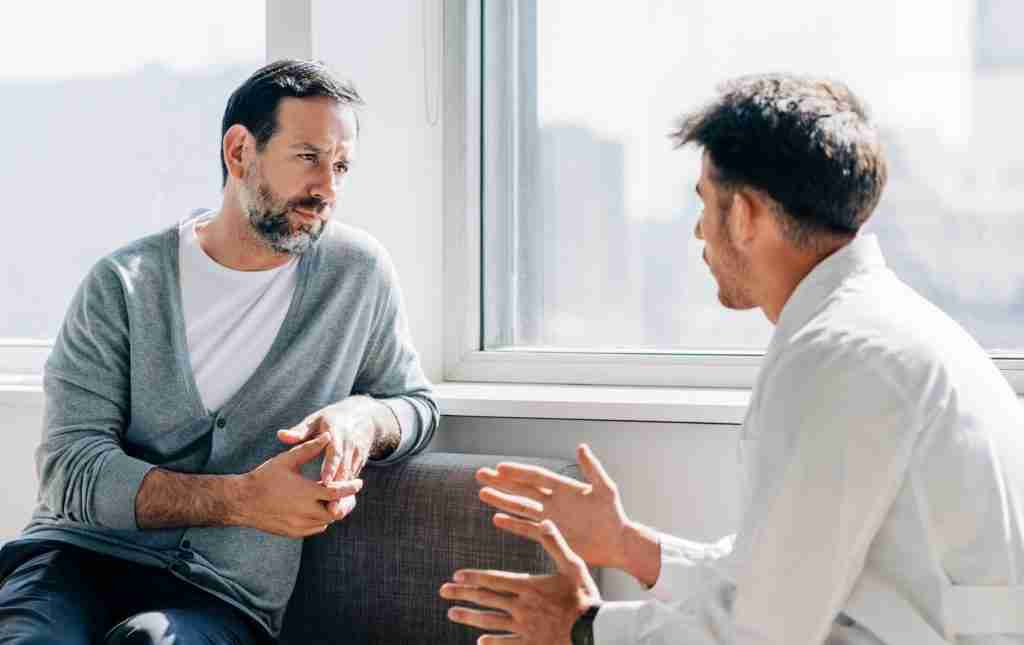 Man in therapy