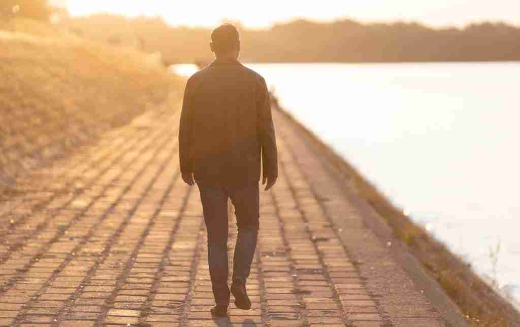 Partner walking away